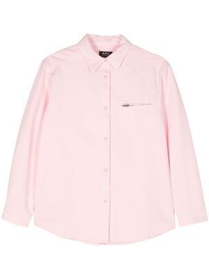 A.P.C. Tina denim shirt - Pink