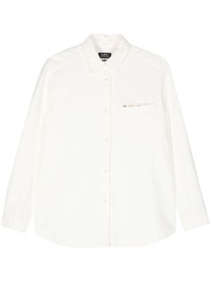 A.P.C. Tina denim shirt - White