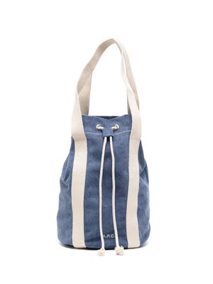 A.P.C. toggle-fastening tote bag - Blue