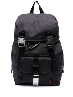 A.P.C. Topologie backpack - Blue