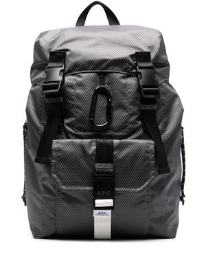 A.P.C. Trek logo-patch backpack - Green