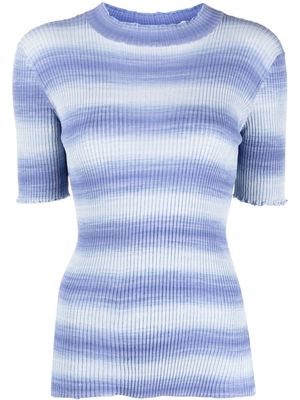 A.P.C. Victoire striped knitted top - Blue