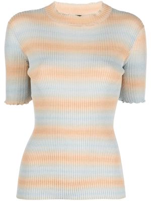 A.P.C. Victoire striped knitted top - Neutrals