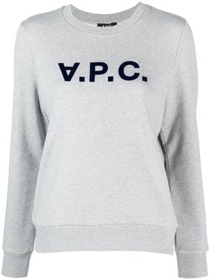 A.P.C. Viva logo cotton sweatshirt - Grey
