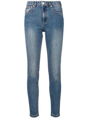 A.P.C. washed skinny jeans - Blue