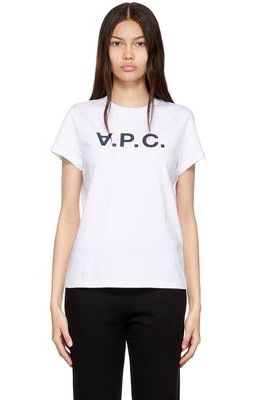 A.P.C. White Organic Cotton T-Shirt