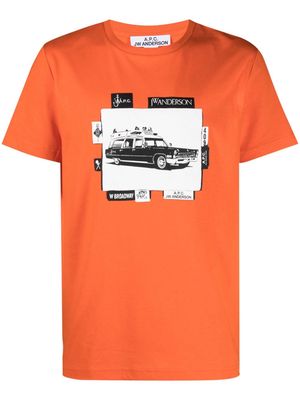 A.P.C. x JW Anderson Jo cotton T-shirt - Orange