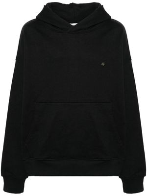 A Paper Kid brooch-detail cotton hoodie - Black