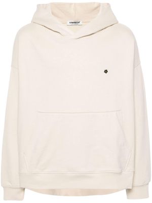 A Paper Kid brooch-detail cotton hoodie - Neutrals
