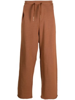 a paper kid cotton track pants - Brown