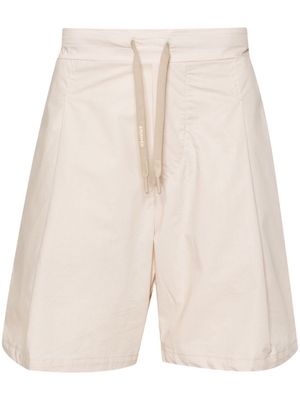 A Paper Kid elasticated-waist cotton shorts - Neutrals