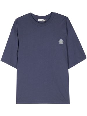 A Paper Kid logo-print cotton T-shirt - Blue