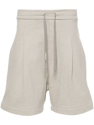 A Paper Kid pleat-detail cotton shorts - Grey