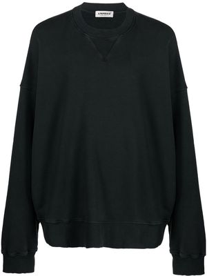 a paper kid slouchy cotton sweatshirt - Black