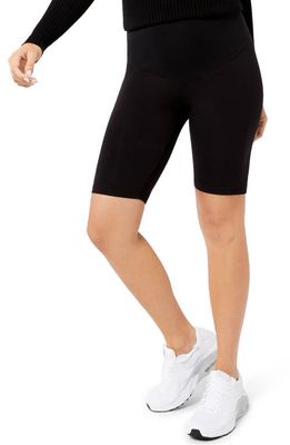A PEA IN THE POD Luxessentials Maternity Bike Shorts in Black