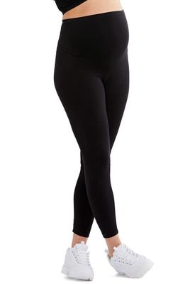 A PEA IN THE POD Luxessentials Secret Fit Belly Maternity Leggings in Black