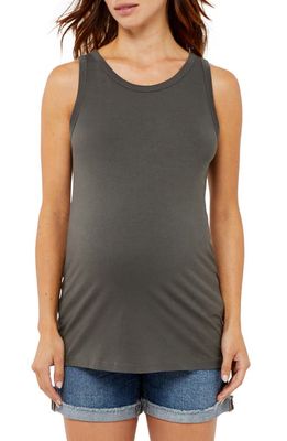A PEA IN THE POD Maternity Tank in Raven