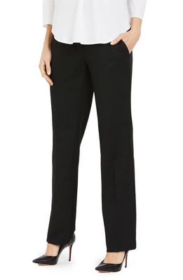 A PEA IN THE POD Secret Fit Belly Stretch Straight Leg Pants in Black