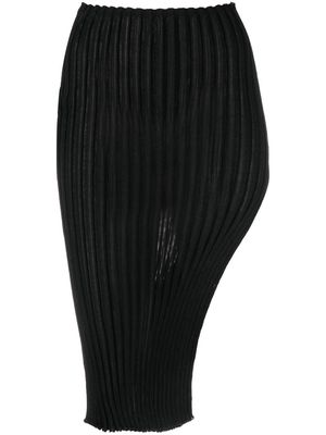 A. ROEGE HOVE Ara slit midi skirt - Black