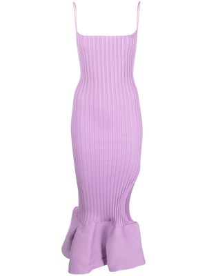 A. ROEGE HOVE Emma fishtail-design midi dress - Purple
