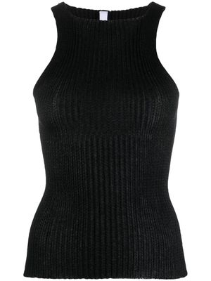 A. ROEGE HOVE Emma high-neck ribbed tank top - Black