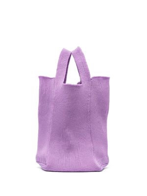 A. ROEGE HOVE Emma knitted tote bag - Purple