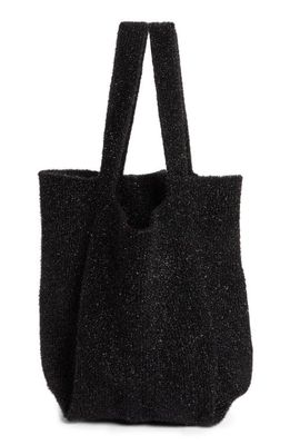 A. Roege Hove Emma Metallic Knit Tote in Black