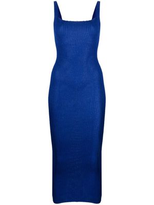 A. ROEGE HOVE Emma ribbed-knit midi dress - Blue