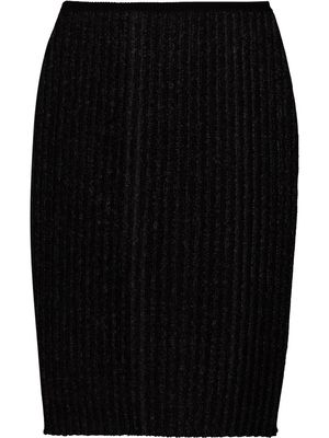 A. ROEGE HOVE Emma ribbed-knit skirt - Black