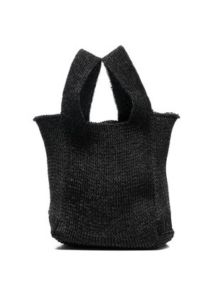 A. ROEGE HOVE Emma Square knitted tote bag - Black