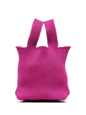 A. ROEGE HOVE Emma Square knitted tote bag - Pink