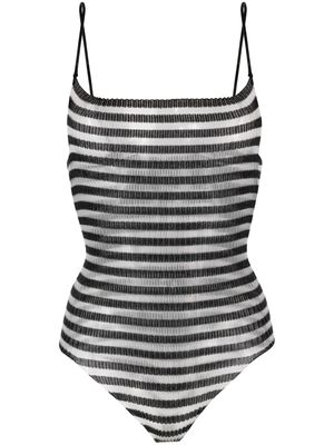 A. ROEGE HOVE Ivy striped bodysuit - Black
