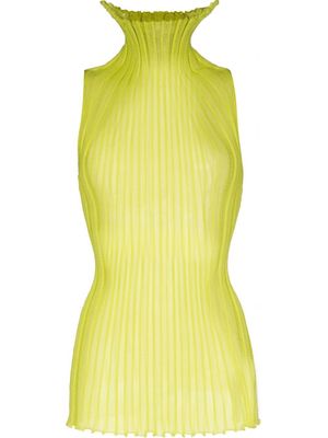 A. ROEGE HOVE Katrine high-neck ribbed top - Green