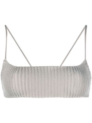 A. ROEGE HOVE ribbed-knit bralette - Neutrals