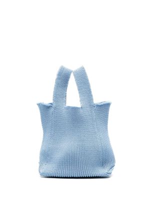 A. ROEGE HOVE ribbed knitted tote bag - Blue