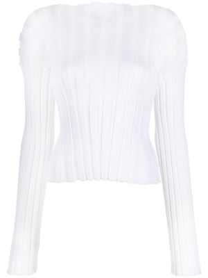 A. ROEGE HOVE wide ribbed-knit jumper - White
