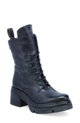 A. S.98 Elvin Lug Sole Bootie in Black