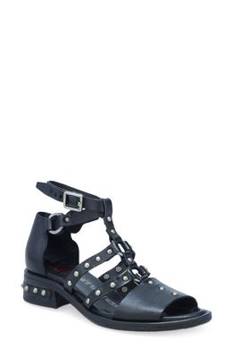 A. S.98 Gail Studded Cage Sandal in Black