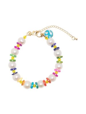 A Sinner in Pearls rainbow bead charm bracelet - Multicolour
