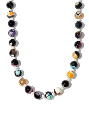 A Sinner in Pearls rainbow bead necklace - Black