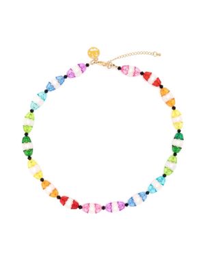 A Sinner in Pearls rainbow pearl bead necklace - Multicolour