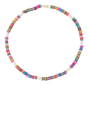 A Sinner in Pearls rainbow shell pearl bead necklace - Multicolour