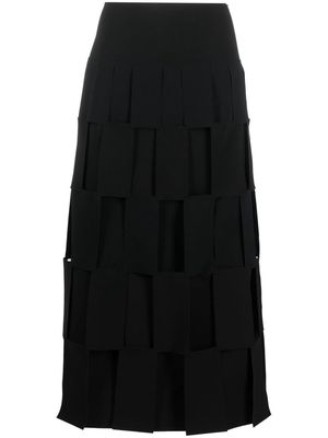 A.W.A.K.E. Mode A-line midi skirt - Black