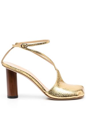 A.W.A.K.E. Mode Christine asymmetric sandals - Gold