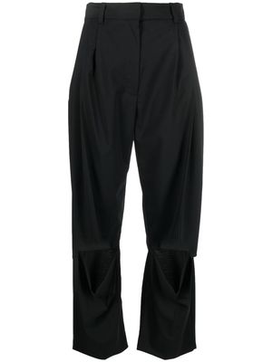 A.W.A.K.E. Mode cut-out high-waisted trousers - Black