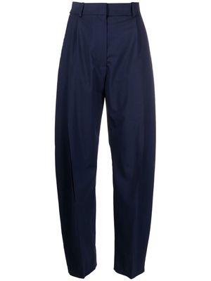 A.W.A.K.E. Mode high-waisted slit trousers - Blue