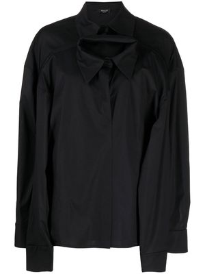 A.W.A.K.E. Mode layered long-sleeve shirt - Black