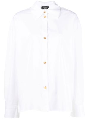 A.W.A.K.E. Mode open-back long-sleeve shirt - White