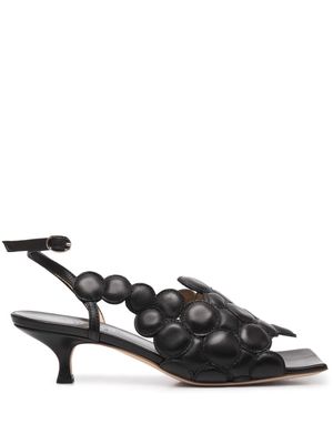 A.W.A.K.E. Mode open-toe leather sandals - Black