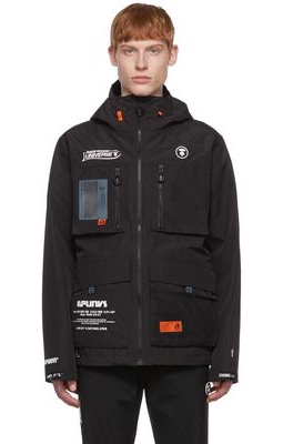 AAPE by A Bathing Ape Black Polyester Jacket